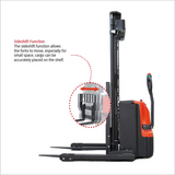 4m Lift Height Electric Stacker Lithium Power Heavy Duty 1600KG with Side Shift